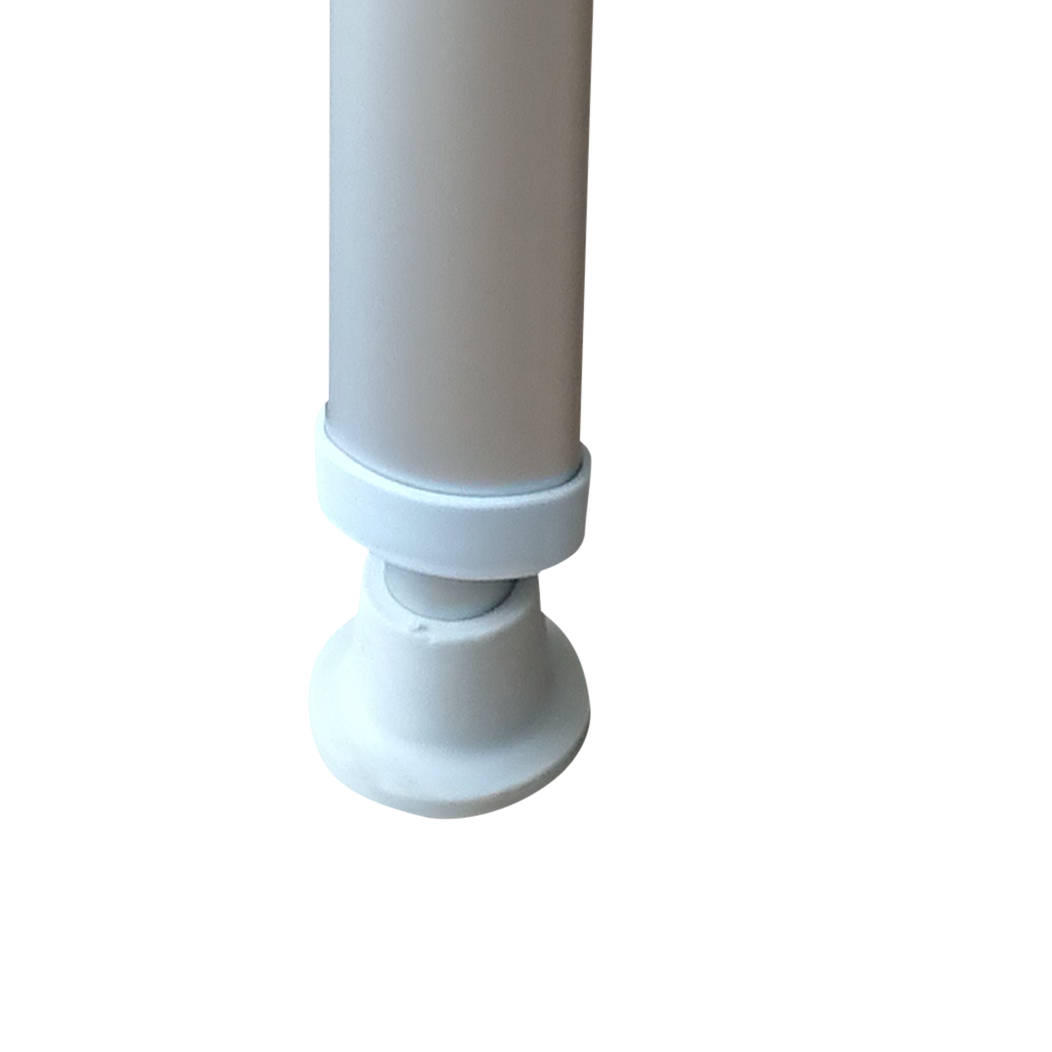 Taburete de ducha triangular con asiento acolchado