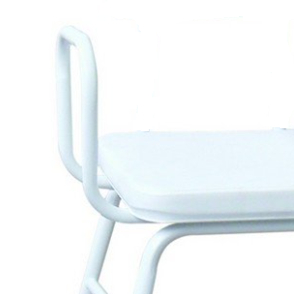 Malvern vinyl zitkruk, in hoogte verstelbaar met armen