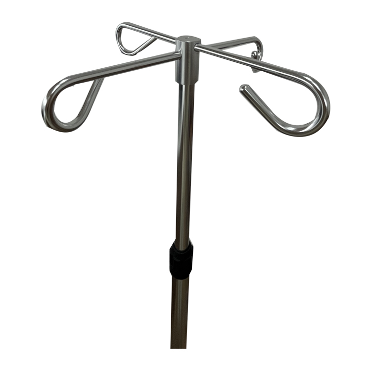 Asta portaflebo abbattibile per impieghi gravosi medici