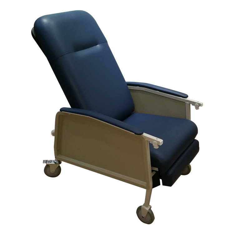 Manual Mobile Recliner Geriatric Chair