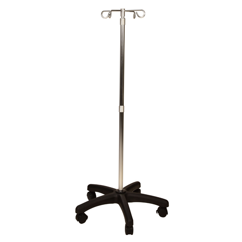 Adjustable Removable Top Standard I. V. Pole With 4 Hooks