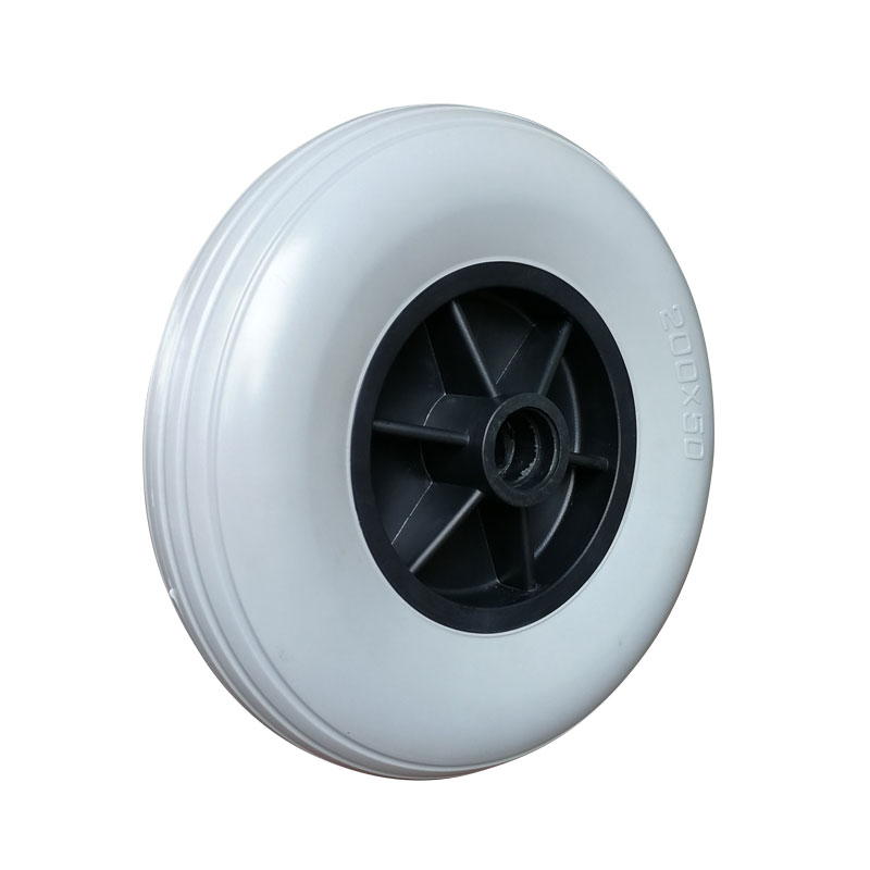 Ruota in PVC grigio da 7,5