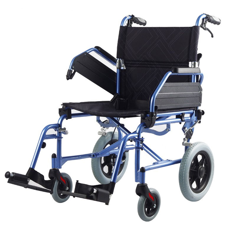 Deluxe Foldable Transport Wheelchair