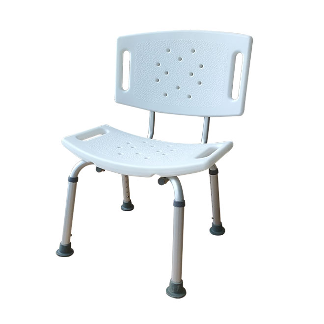 Supply Bathroom Safety Shower Chair With Backrest Wholesale Factory