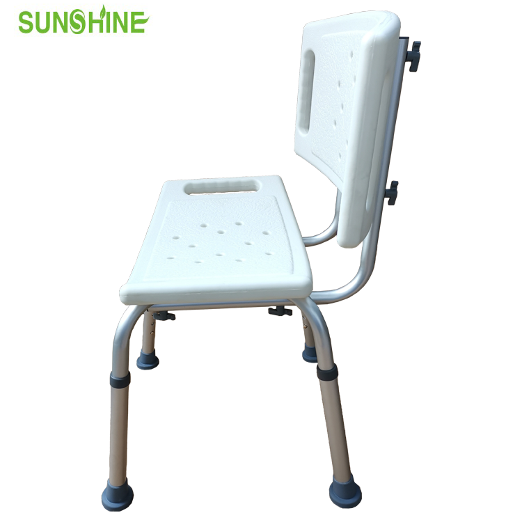 Supply Bathroom Safety Shower Chair With Backrest Wholesale Factory