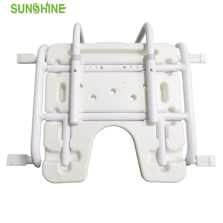 Badewannen-Duschstuhl aus Aluminium mit Rückenlehne