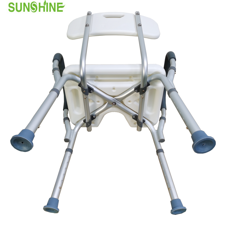 アームとU字型カットアウト付きバスシート