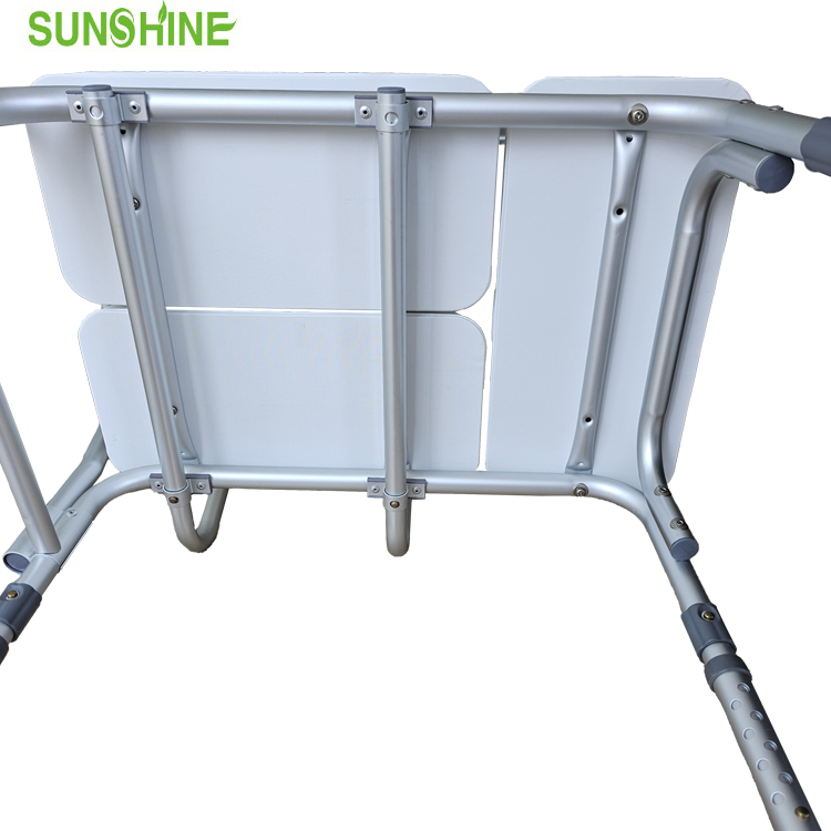 Cadeira de banho com banco de transferência para banheira com encosto