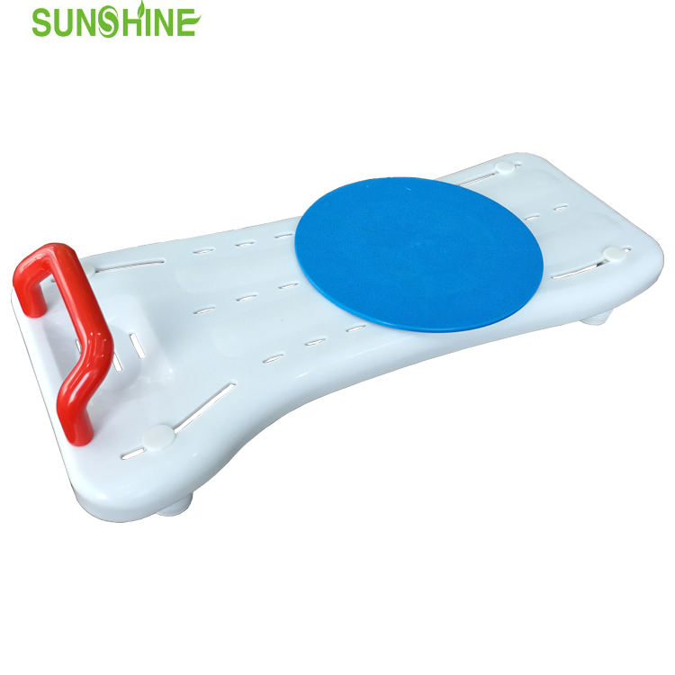 Breitenverstellbares Badebrett für ältere Menschen mit Griff