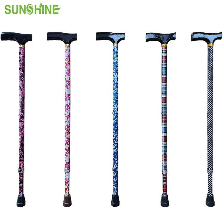 Cana de madeira com padrão de moda ajustável