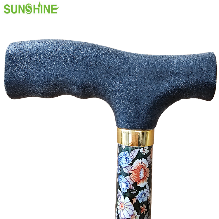 Bastone da passeggio regolabile con motivo scavato