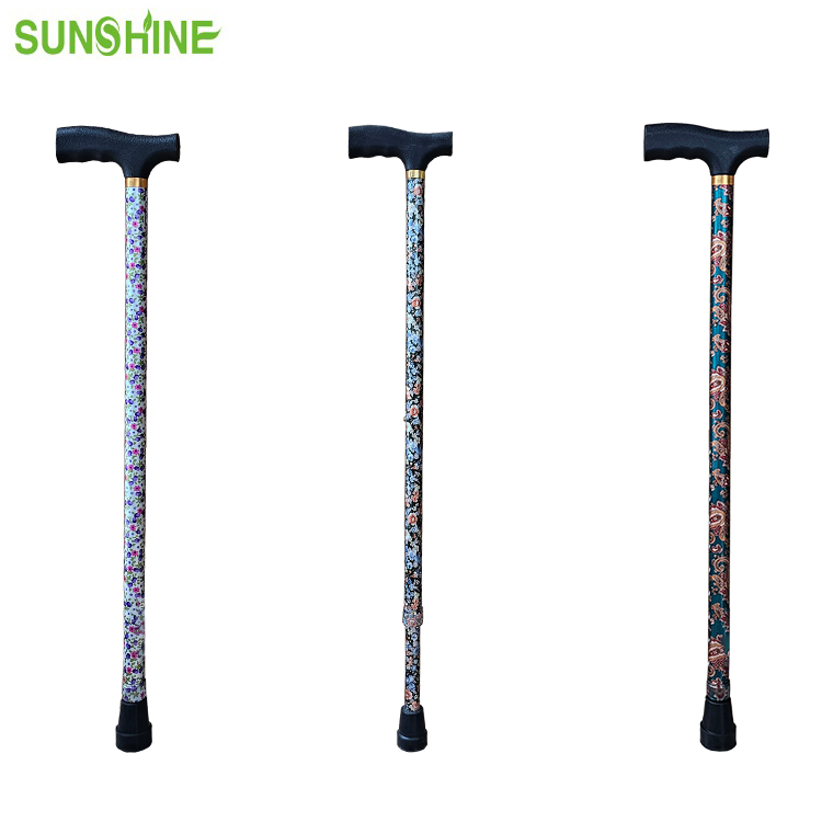 Bastone da passeggio regolabile con motivo scavato