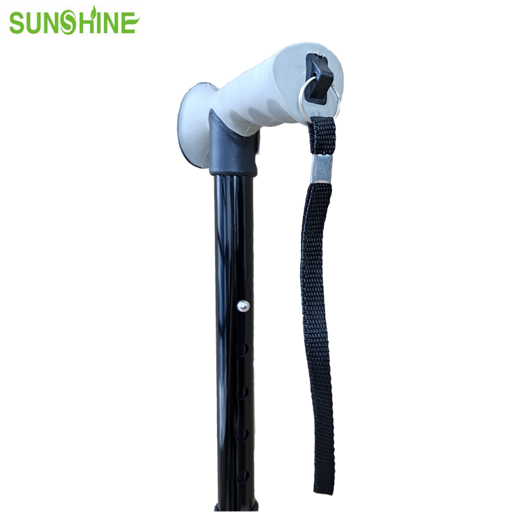 Canna con impugnatura regolabile con cinturino riflettente