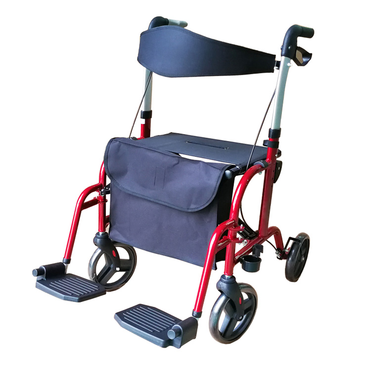 Andador ligero con ruedas y asiento