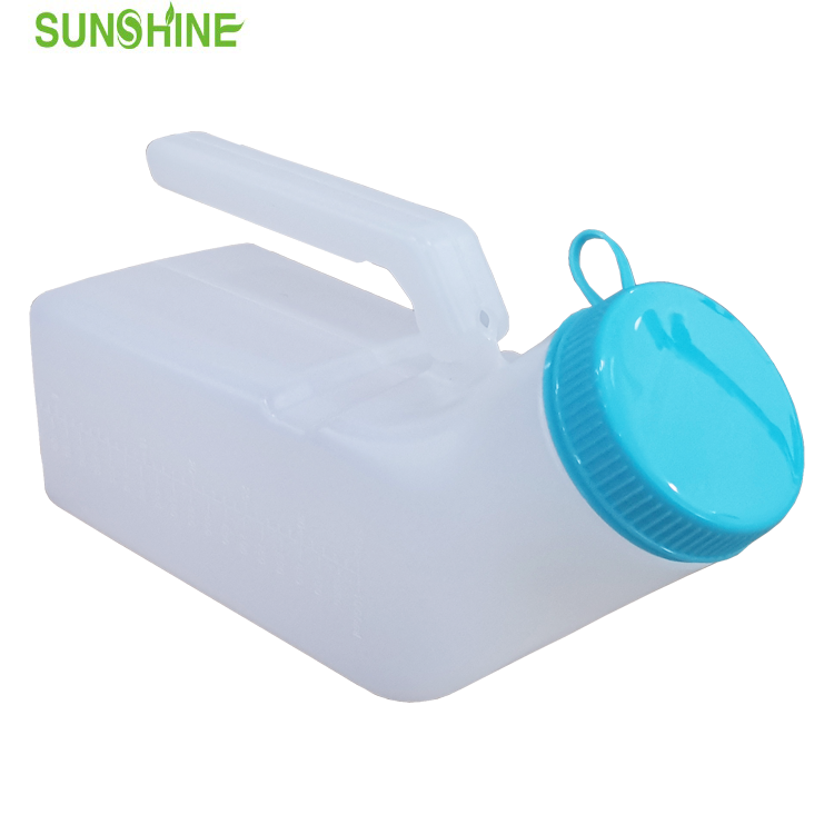 Urinflasche für Männer mit im Dunkeln leuchtendem Deckel.