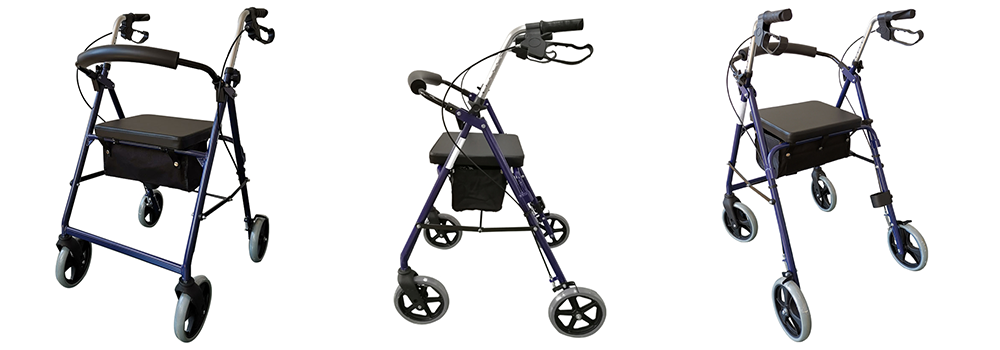 Tall walker with seat