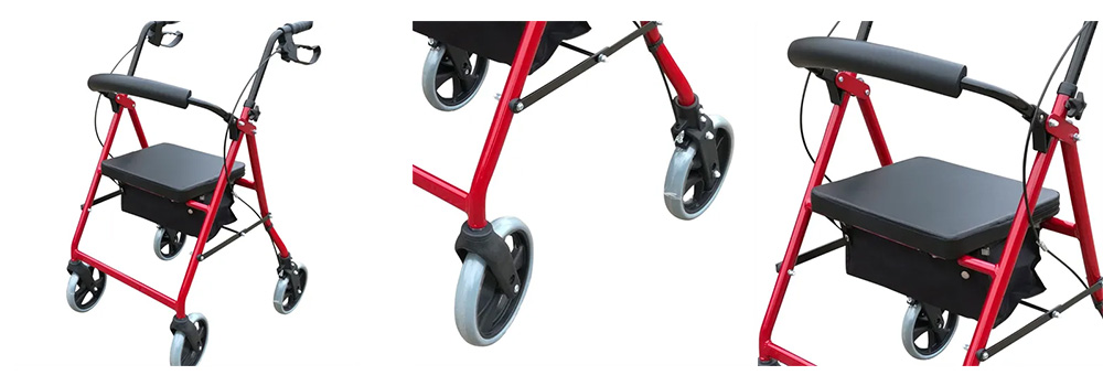Deluxe Folding Rolling Rollator