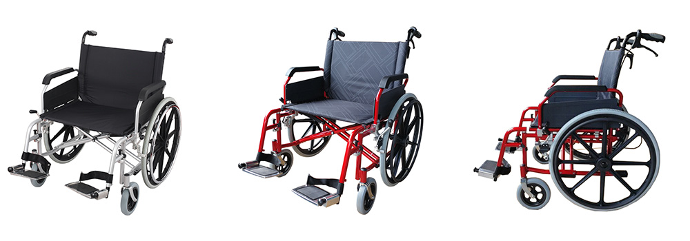 Hospital Heavy Duty Steel Wheelchair