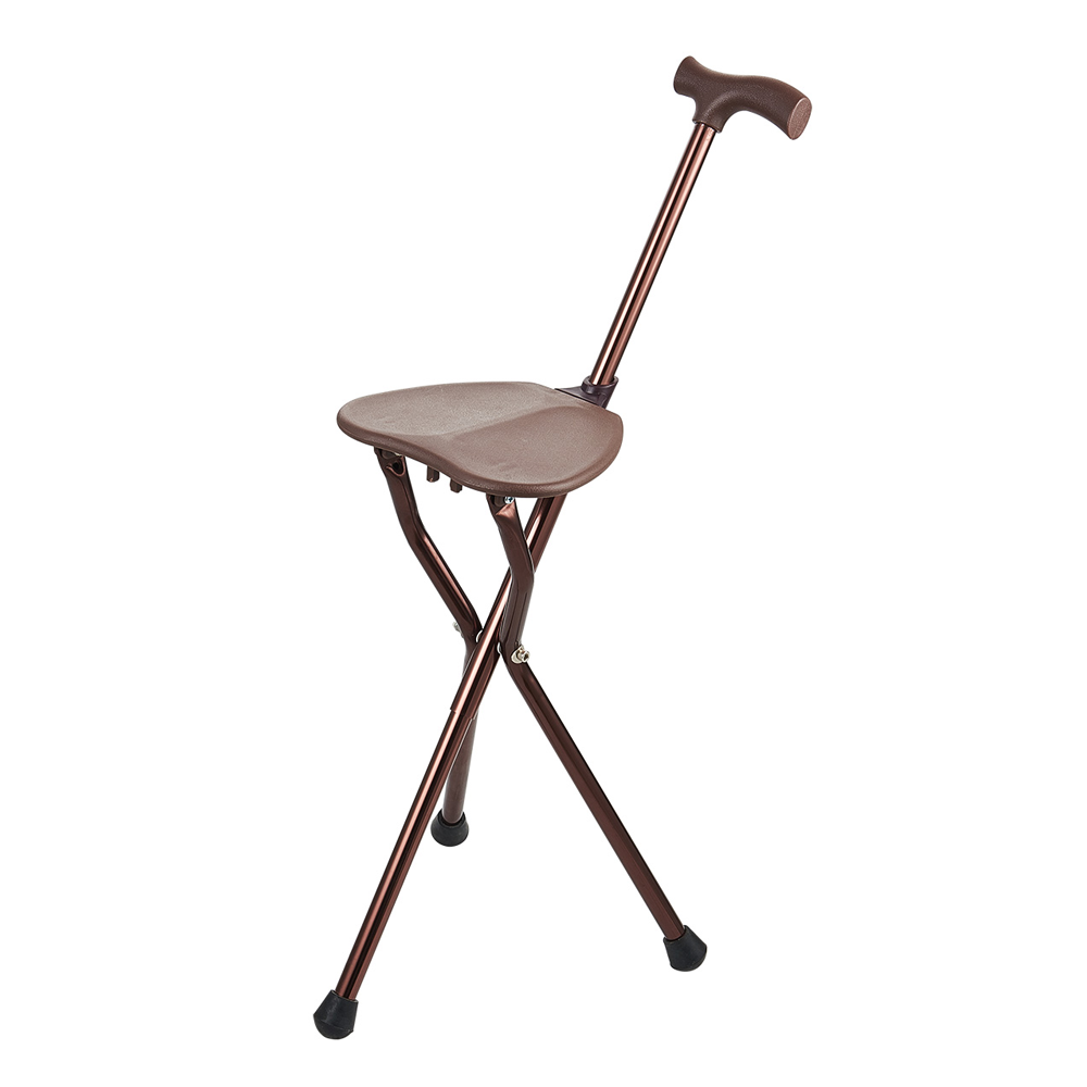 Walking Cane With Folding Seat