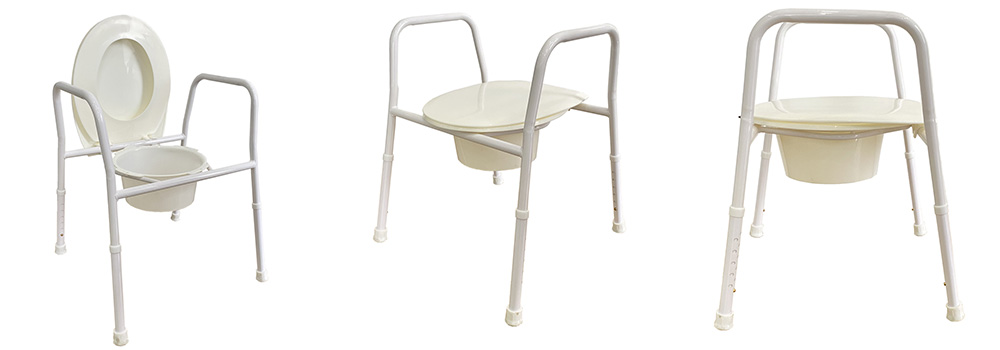 Height Adjustable Toilet Frame and Seat