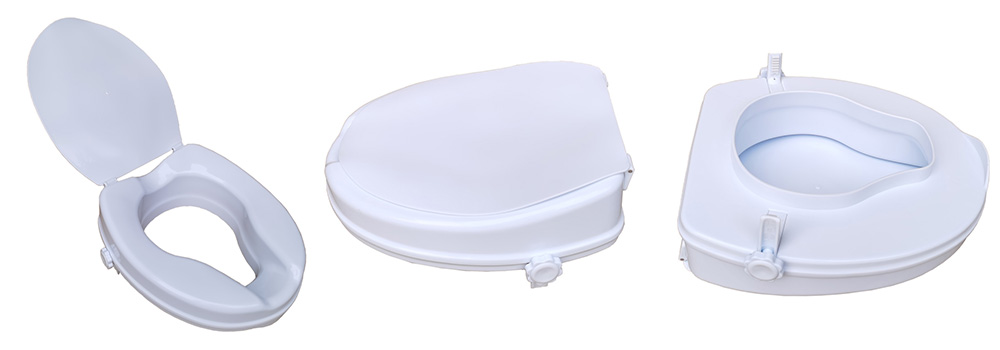 Raised Toilet Seat with Lid