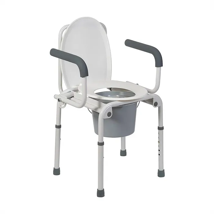 Drop-Arm Steel Bedside Commodes