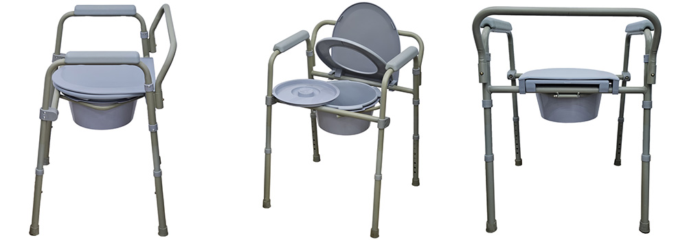 Steel Foldable Commode Chair