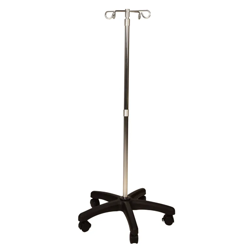 Removable Top I. V. Pole with 4 Hooks