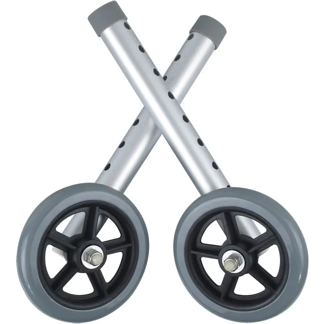 5" fixed walker wheels