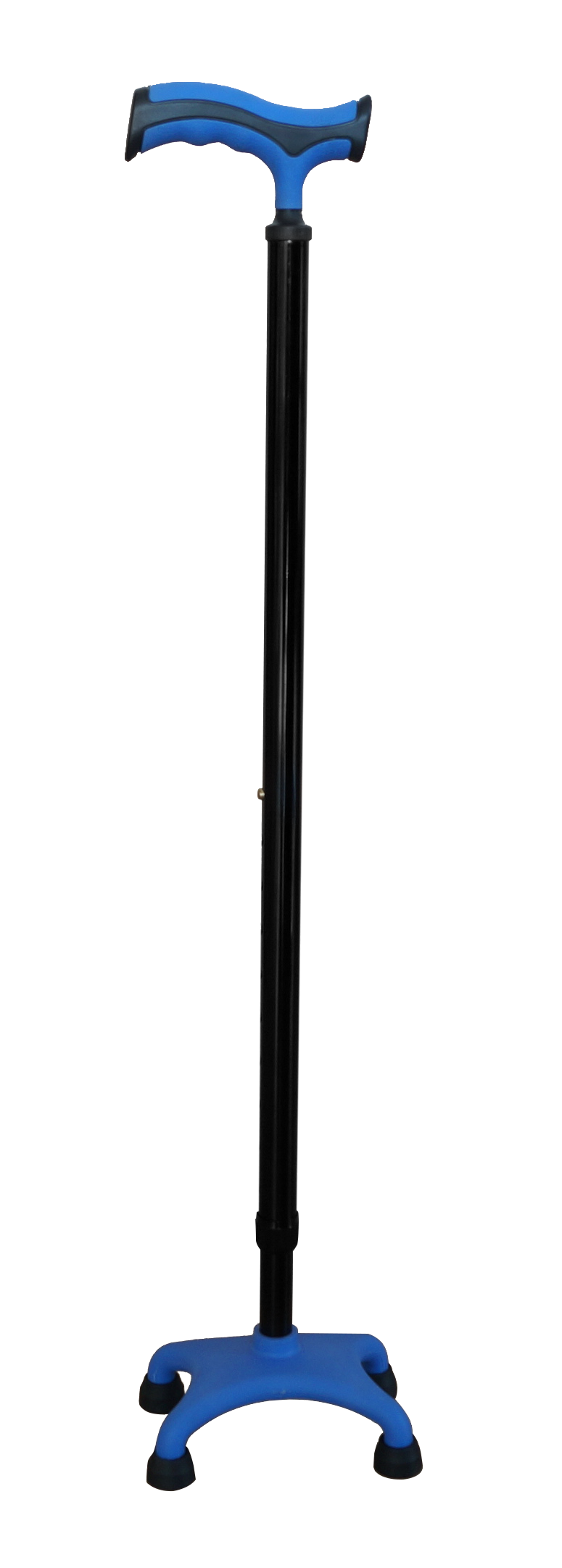 Lightweight Four Legged Cane With Soft Grip Handle