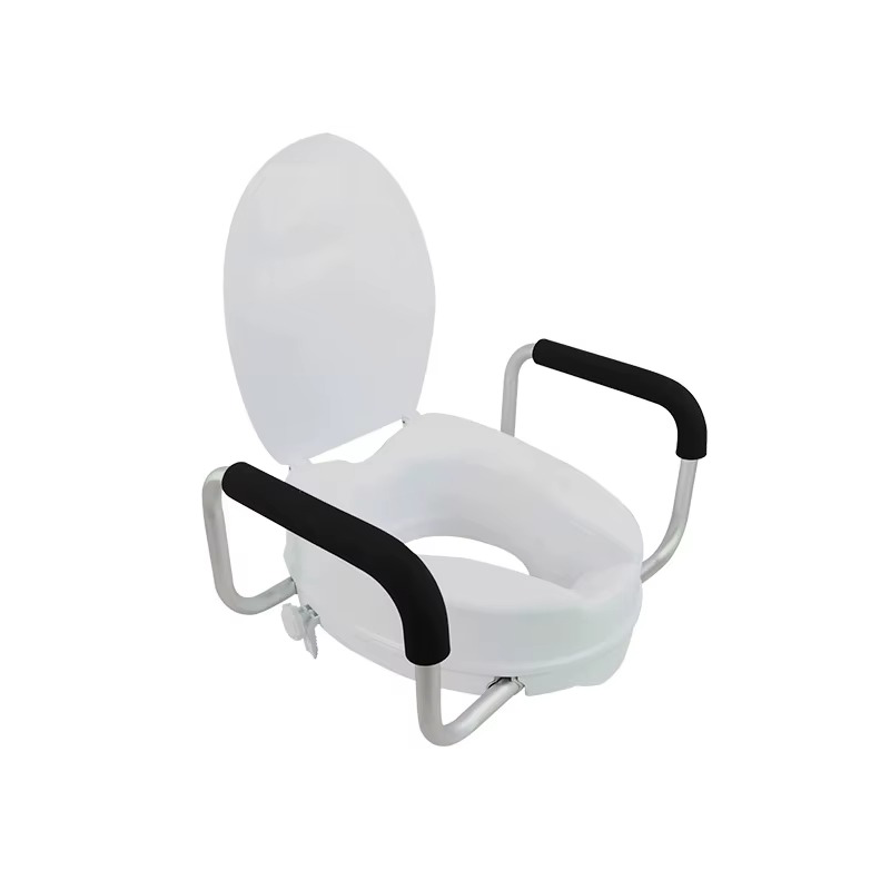 一般トイレ用ハンドル付き補高便座