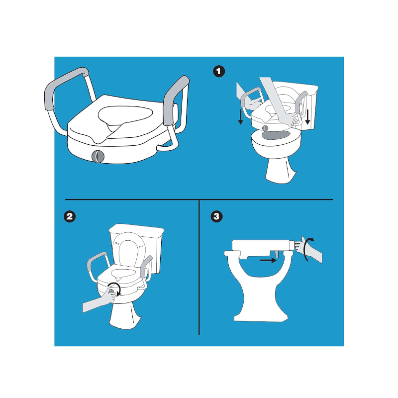 BA879 Rialzo per WC con maniglie
