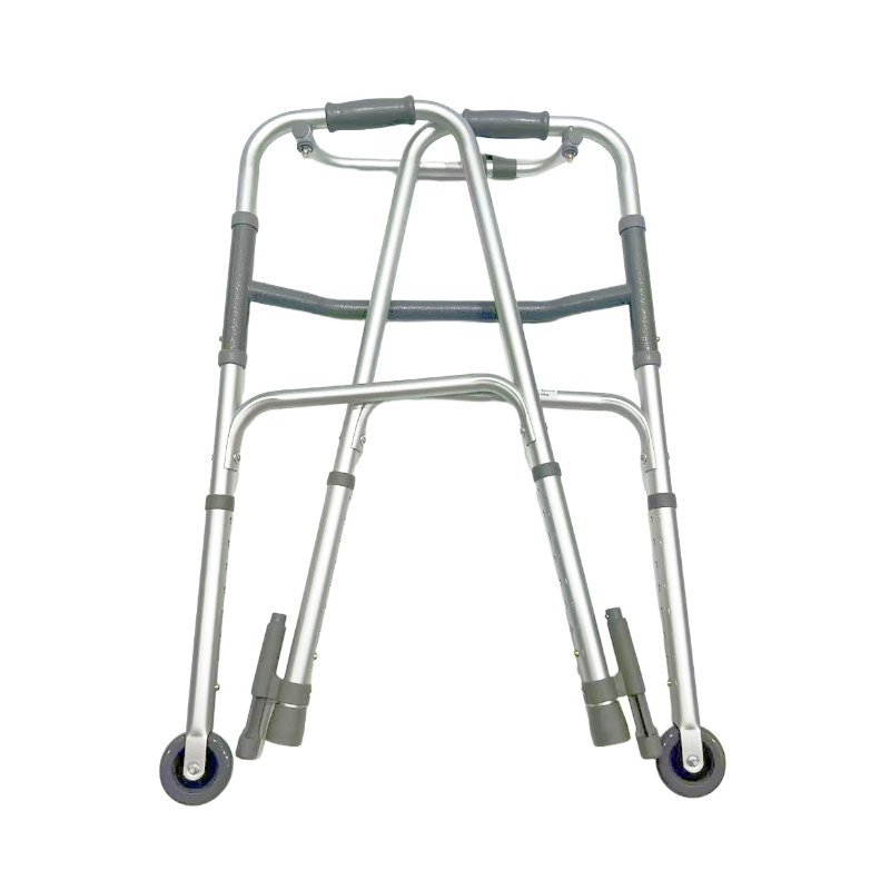 Andador plegable individual; Fijo; Ruedas delanteras fijas de 3