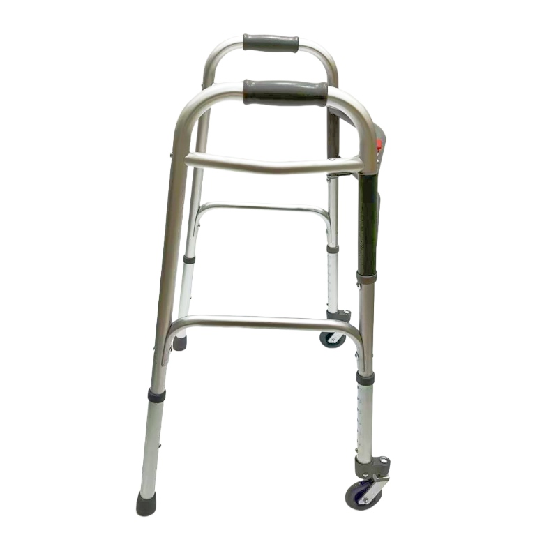 Déambulateur pliable double ; Fixe ; Roues avant pivotantes de 3