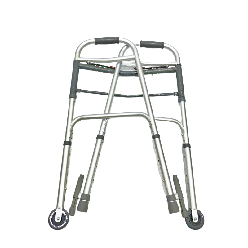 Déambulateur double pliable ; Fixe ; Roues avant fixes de 3