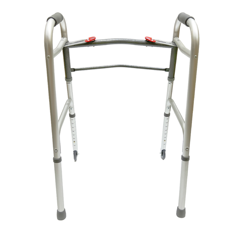 Déambulateur pliable double ; Fixe ; Roues avant fixes de 3