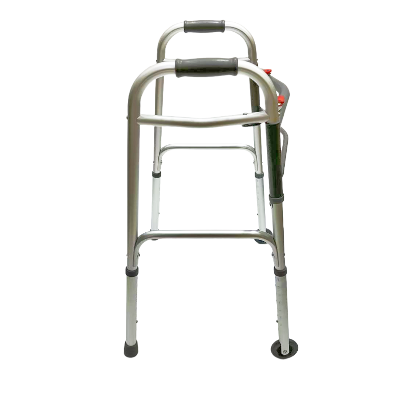 Déambulateur pliable double ; Fixe ; Roues avant fixes de 3