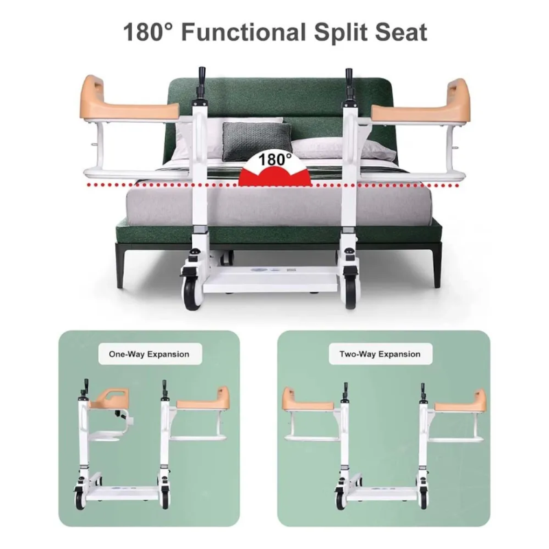 1 sedia per trasferimento pazienti per la casa, sedia per trasferimento anziani, facile da usare, sedia per doccia, comoda da comodino