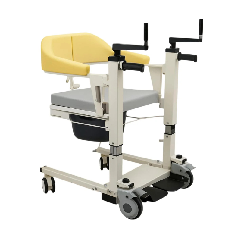 1 Patient Lift Transfer Chair for Home, Transfer Lift Chair for Seniors, Easy to Use, Shower Chair, Bedside Commode