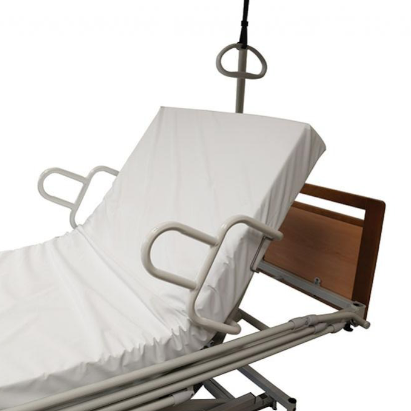 ベッドスティックレールハンドルアシスト、移乗移動調節補助具、ベッドレール、ホワイト