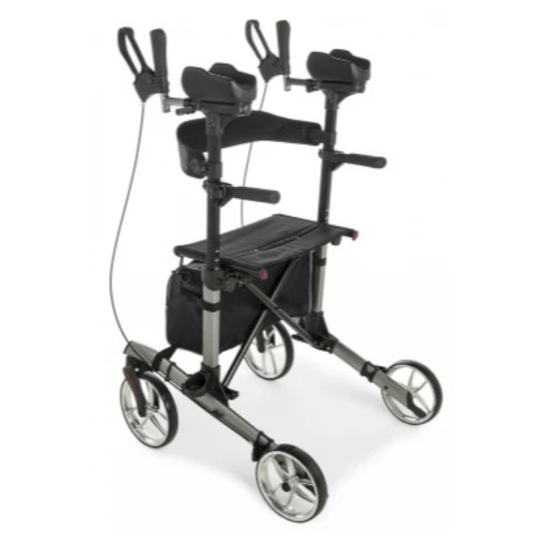 Вертикальный ходунок Поднять, ходунки с опорой на предплечье, ходунки для пожилых людей, складные ходунки с сиденьем, ходунки с подлокотником