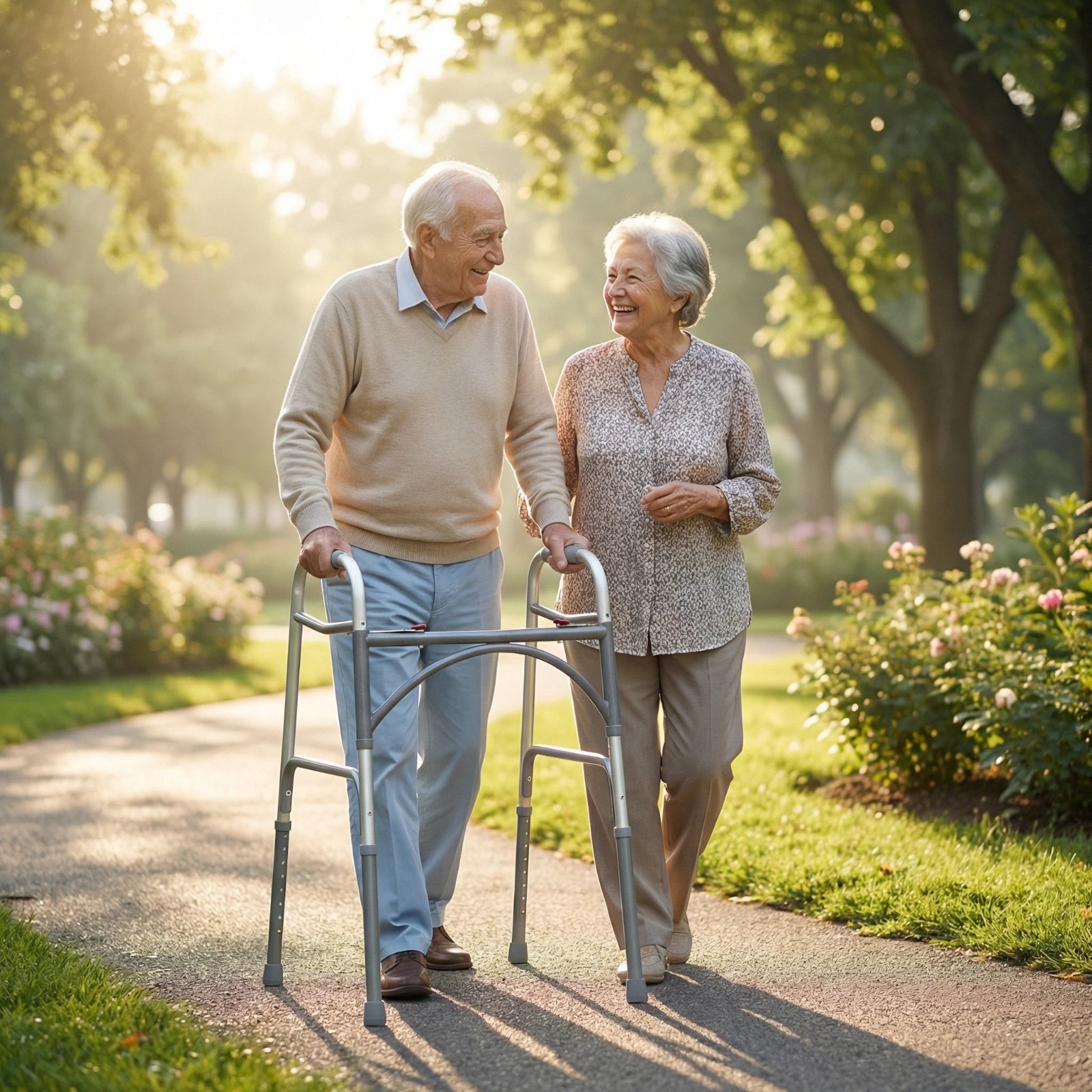 Heavy duty aluminum walker