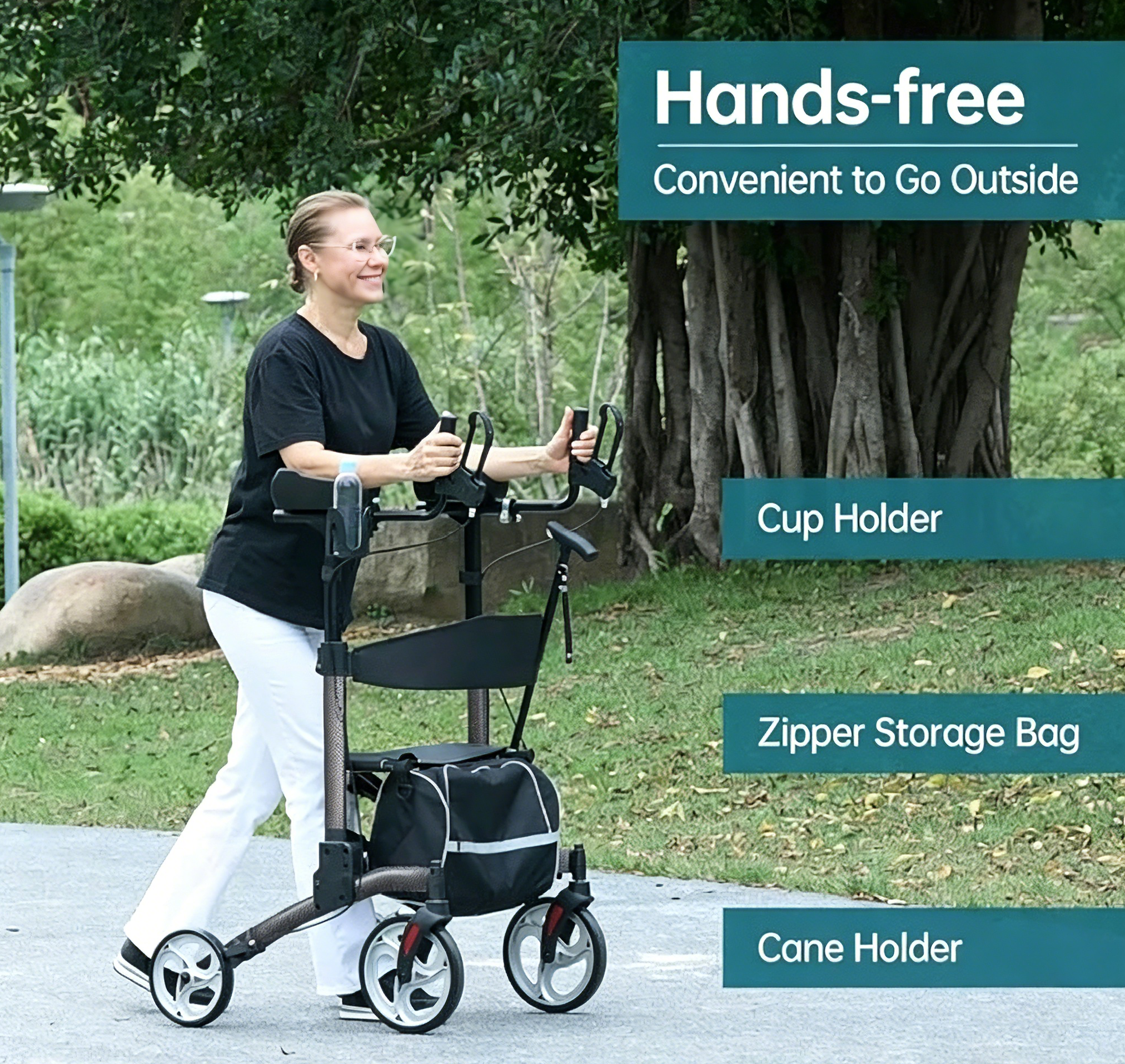 Rollator with seat