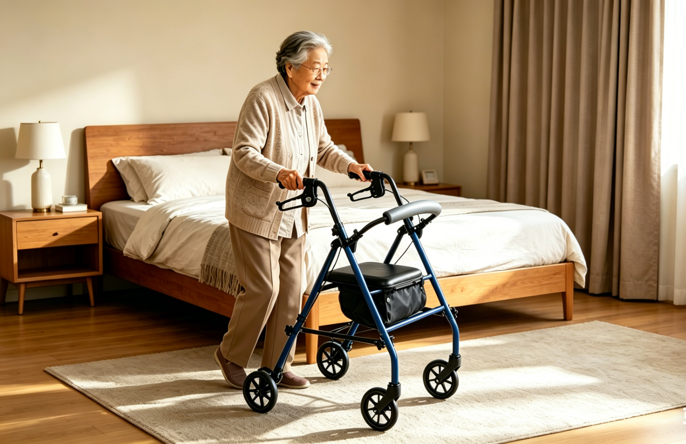 Steel Rollator Walker with Seat Steel Rollator Walker with Seat