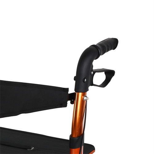 Aluminum folding rollator walker