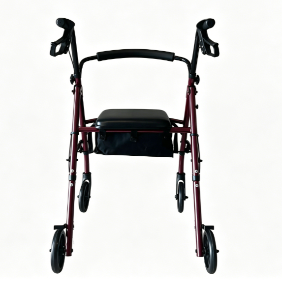 Height Adjustable Rollator with seat