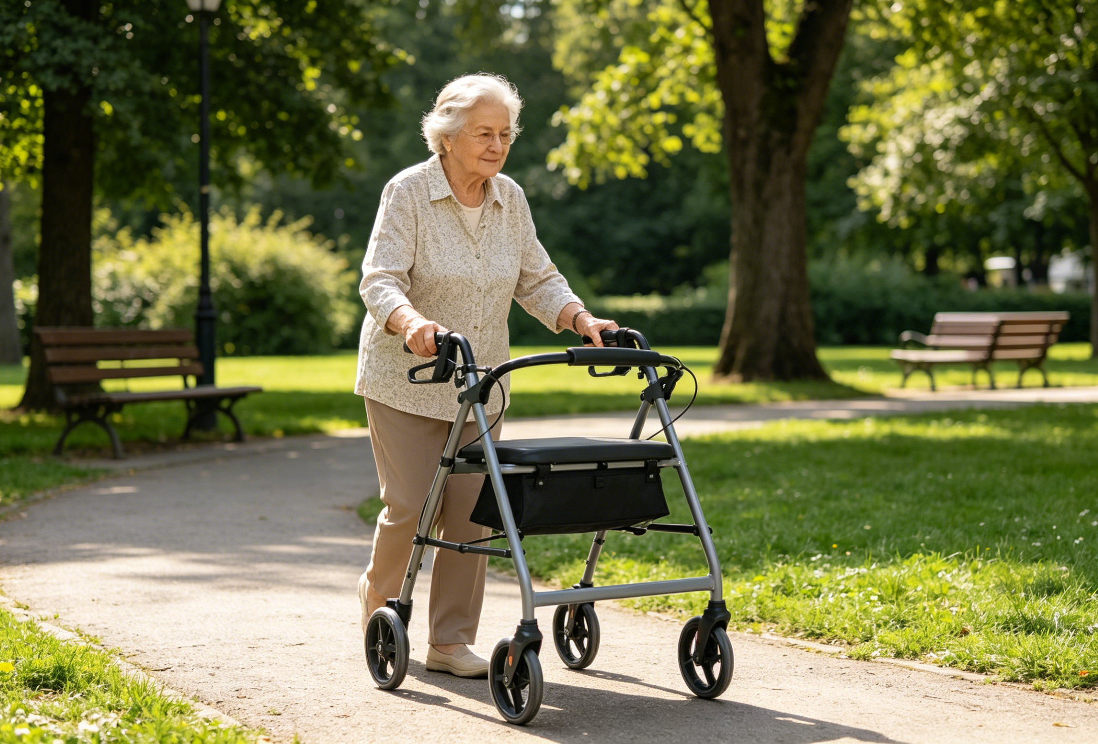 Heavy Duty Steel Rollator