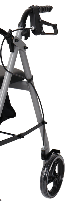 Classic Steel Rollator Walker with Padded Seat