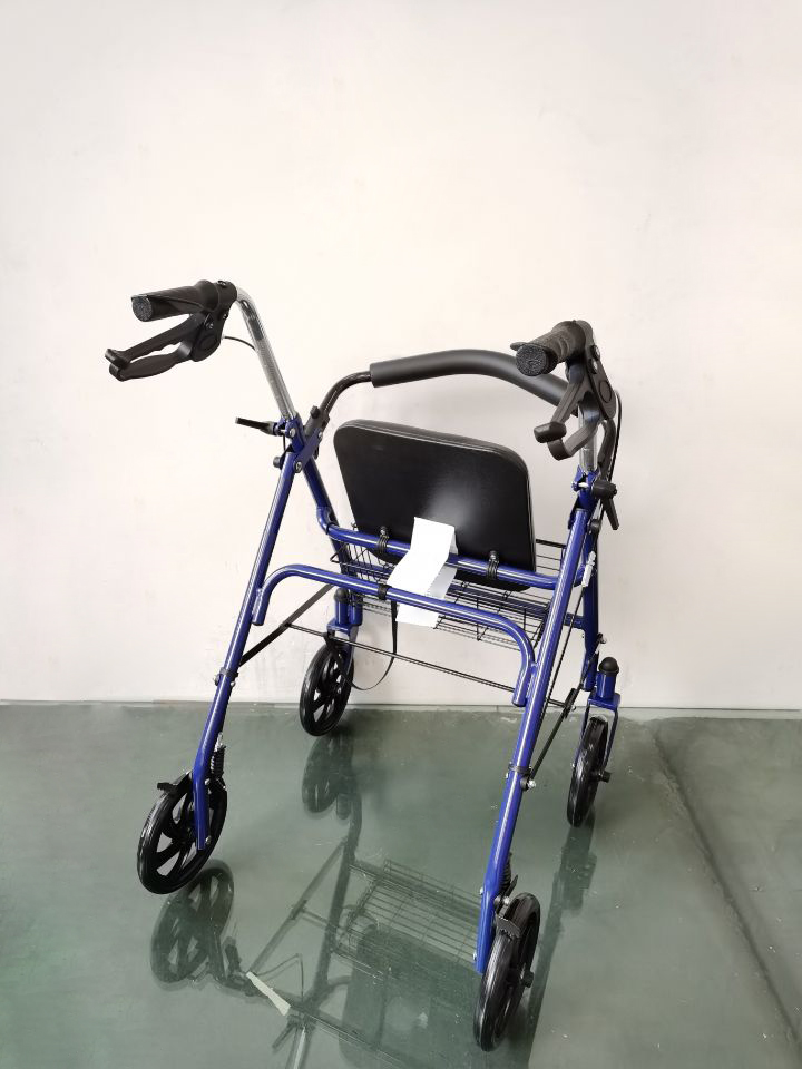 Rollator with 8" wheels