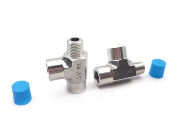 Stainless Steel JIC Or NPT Clover Tee Various Sizes